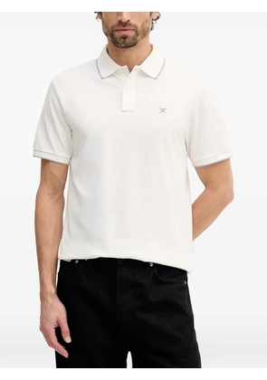 Hackett logo-embroidery polo shirt - Neutrals
