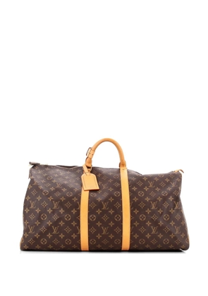 Louis Vuitton Pre-Owned Keepall Bag Monogram Canvas 55 travel bag - Brown