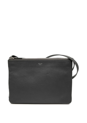 Celine Pre-Owned 2017 Large Lambskin Trio crossbody bag - Black