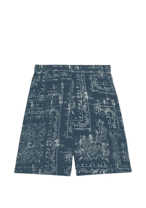 A Paper Kid bandana bermuda shorts - Blue