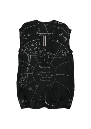 Rick Owens graphic-print top - Black