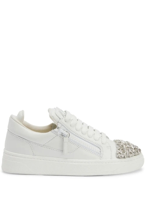 Giuseppe Zanotti Gz94 crystal-embellished sneakers - White