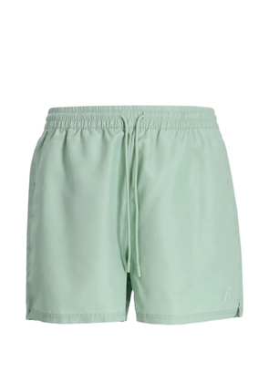 Represent logo-embroidered swim shorts - Green