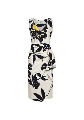 CHIARA BONI La Petite Robe floral-print midi dress - Neutrals