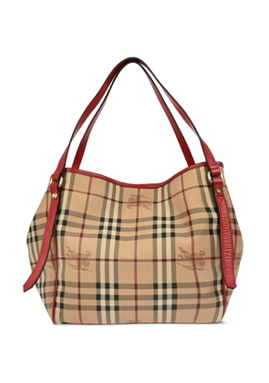 Burberry Pre-Owned 1990s check tote bag - Neutrals