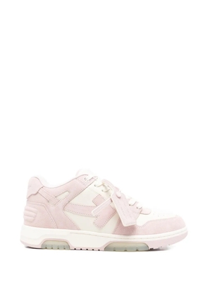 Off-White arrow suede sneakers - Pink