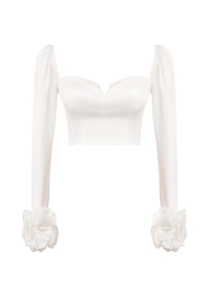 POST MERIDIEM removable-cuff long-sleeve top - White