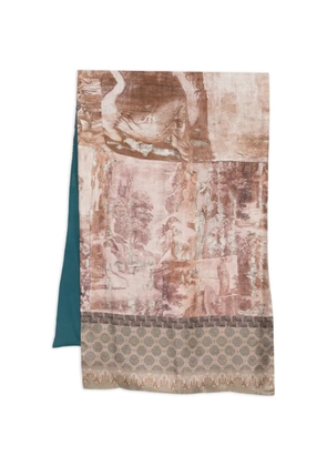 Pierre-Louis Mascia graphic-print scarf - Neutrals