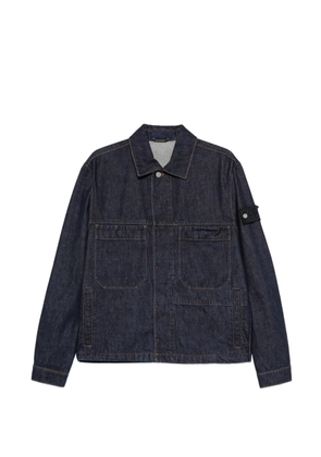 Stone Island Compass-badge shirt jacket - Blue