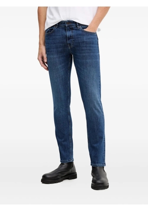 BOSS logo-patch cotton jeans - Blue