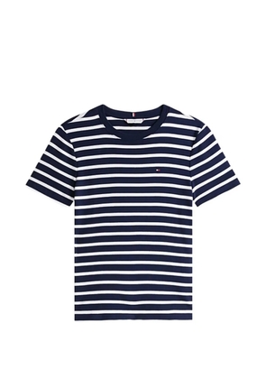 Tommy Hilfiger stripe-pattern T-shirt - Blue