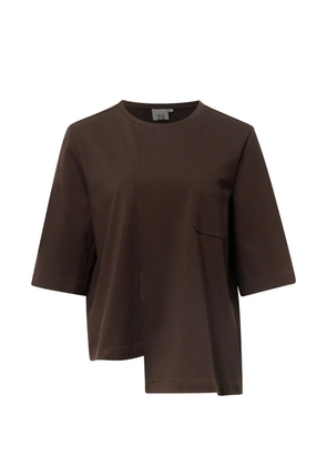 KUMANN YHJ layered pocket T-shirt - Brown