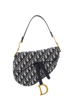 Christian Dior Pre-Owned Saddle Handbag Oblique Canvas Medium shoulder bag - Blue