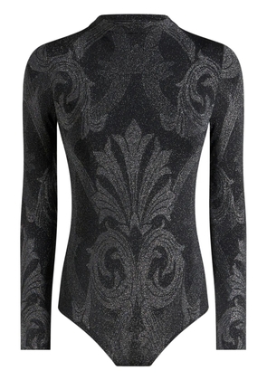 ETRO metallic-effect jacquard bodysuit - Black
