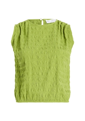 Proenza Schouler White Label Bradley textured crew-neck blouse - Green