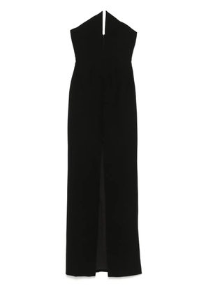 Mônot spike-neckline gown - Black