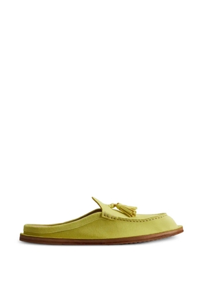 Tod's tassel-detail mules - Green