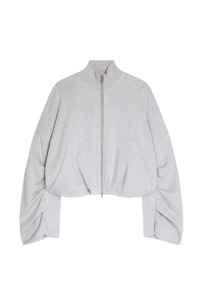 DRIES VAN NOTEN draped jersey jacket - Grey