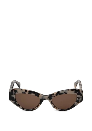 AllSaints geometric-frame sunglasses - Neutrals
