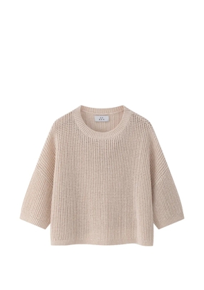 LU REN open-knit sweater - Neutrals
