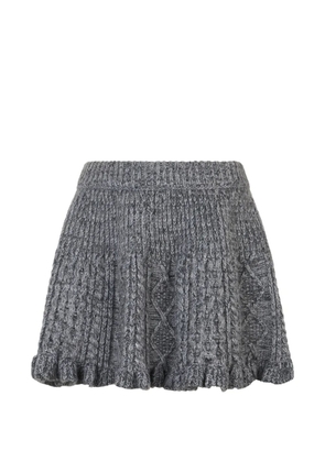 Valentino Garavani ruffled midi skirt - Grey