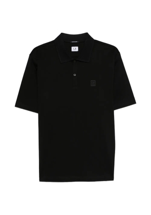 C.P. Company logo patch polo shirt - Black