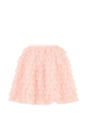 Valentino Garavani ruffled polka-dot skirt - Pink