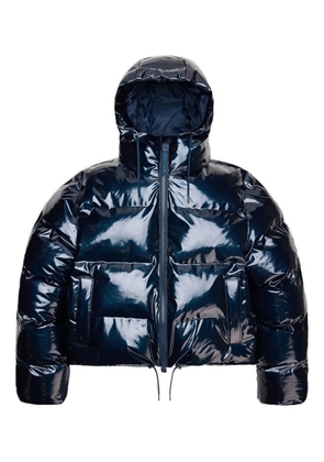Rains high-shine puffer jacket - Blue