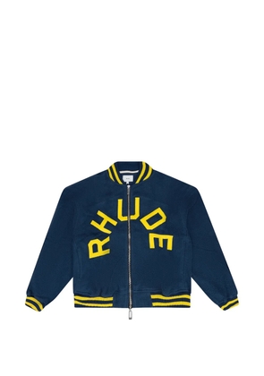 RHUDE oversized logo jacket - Blue
