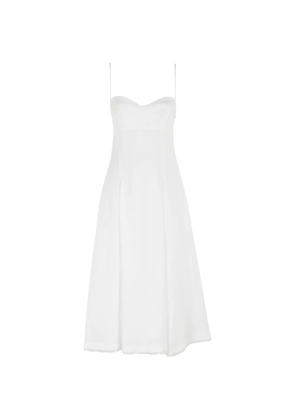 Simkhai pleated camisole midi dress - White