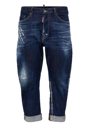 DSQUARED2 distressed tapered jeans - Blue