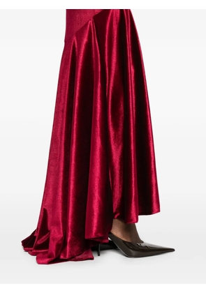 Atu Body Couture velvet long-sleeve maxi dress - Red