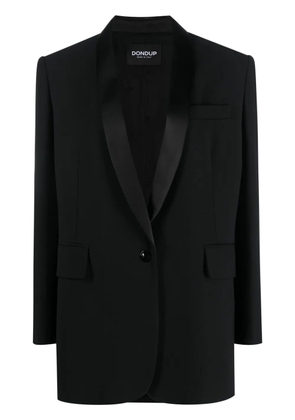 DONDUP single-breast virgin wool-blend jacket - Black
