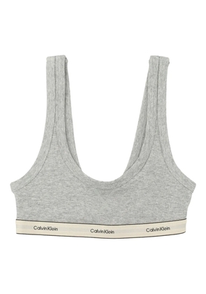 Calvin Klein logo-band bra - Grey