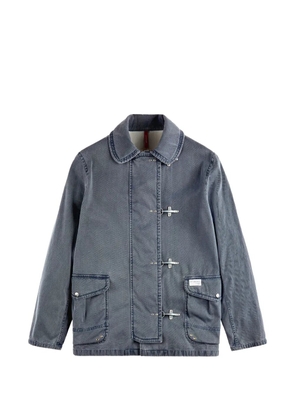Fay toggle collared jacket - Blue