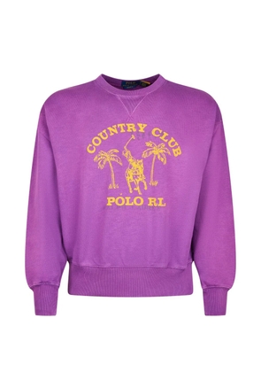 Polo Ralph Lauren graphic-print sweatshirt - Purple