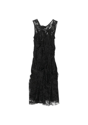 Junya Watanabe floral-lace mini dress - Black