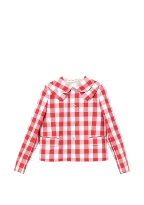 Comme Des Garçons Girl gingham collared jacket