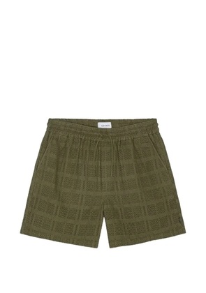 Les Deux drawstring open-work deck shorts - Green