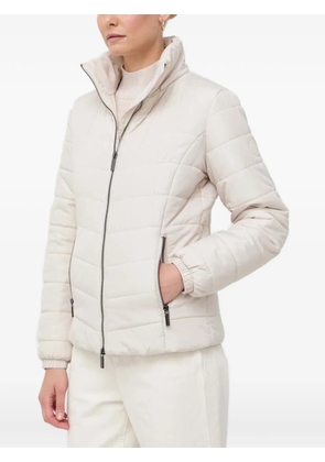 Armani Exchange zip-up puffer jacket - Neutrals