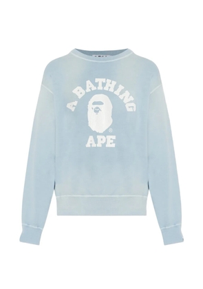 A BATHING APE® graphic-print sweater - Blue