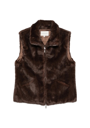 VIKTORIA CHAN Araki zip vest - Brown