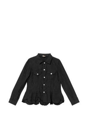 Comme Des Garçons Comme Des Garçons ruffled jacket - Black