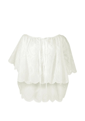 Faithfull the Brand Fondaco scalloped top - White