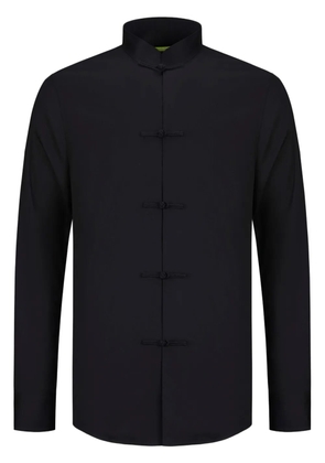 Shanghai Tang Five Frogs chambray shirt - Black