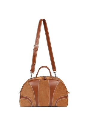 DRIES VAN NOTEN suede duffle bag - Neutrals