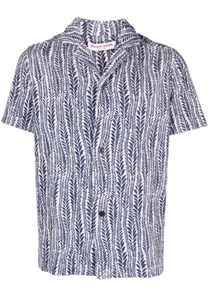Orlebar Brown Howell Fern cotton shirt - Blue