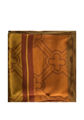 V°73 geometric-pattern scarf - Orange