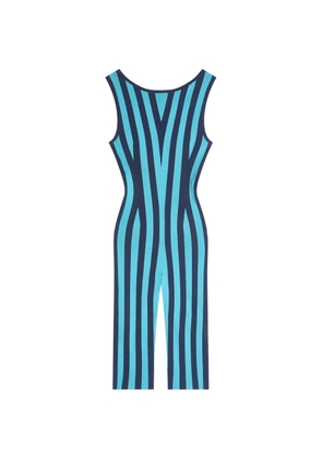 DRIES VAN NOTEN striped jumpsuit - Blue
