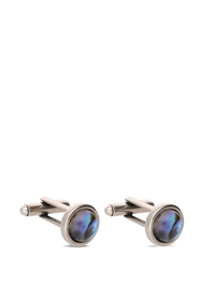 DRIES VAN NOTEN stone-embellished cuff links - Silver